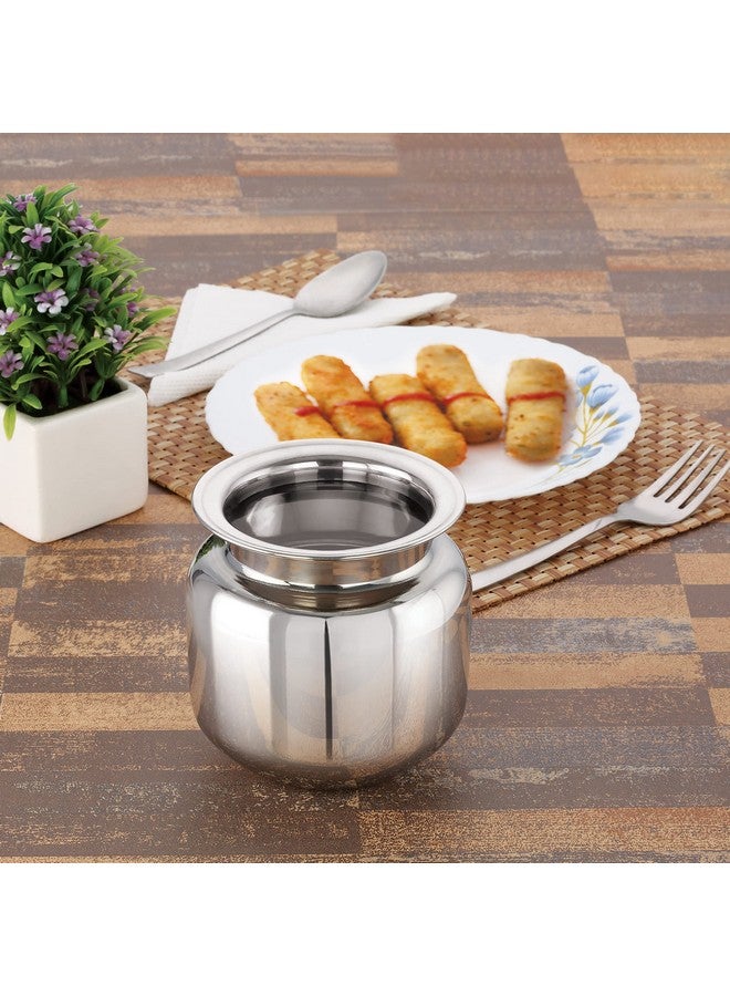Priya Stainless Steel Heavy Lota for Pooja and Daily Use, 700ml Water Pot, 1 Piece, Silver | Durable, Rust-Resistant & Easy to Clean | Traditional Indian Design for Home & Temple Use - Image 3