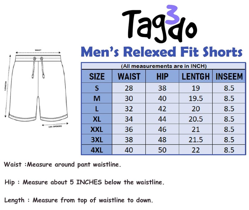 TAGDO® Men's Cotton Shorts |Shorts Pant for Men |Shorts for Men (Shorts-2048-Dark Grey-L) - Image 3