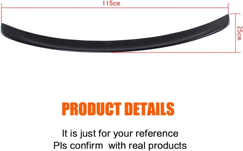 DEMULAX Car Rear Spoiler Wing for Tesla Model S - Image 2