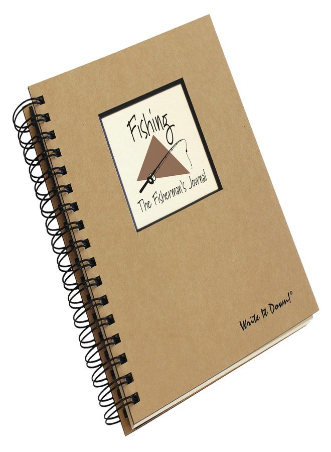 Write it Down series by Journals Unlimited, Guided Journal, Fishing, Fisherman's Journal, Full-size 7.5"x 9", Kraft Hard Cover, Made in USA - Image 3