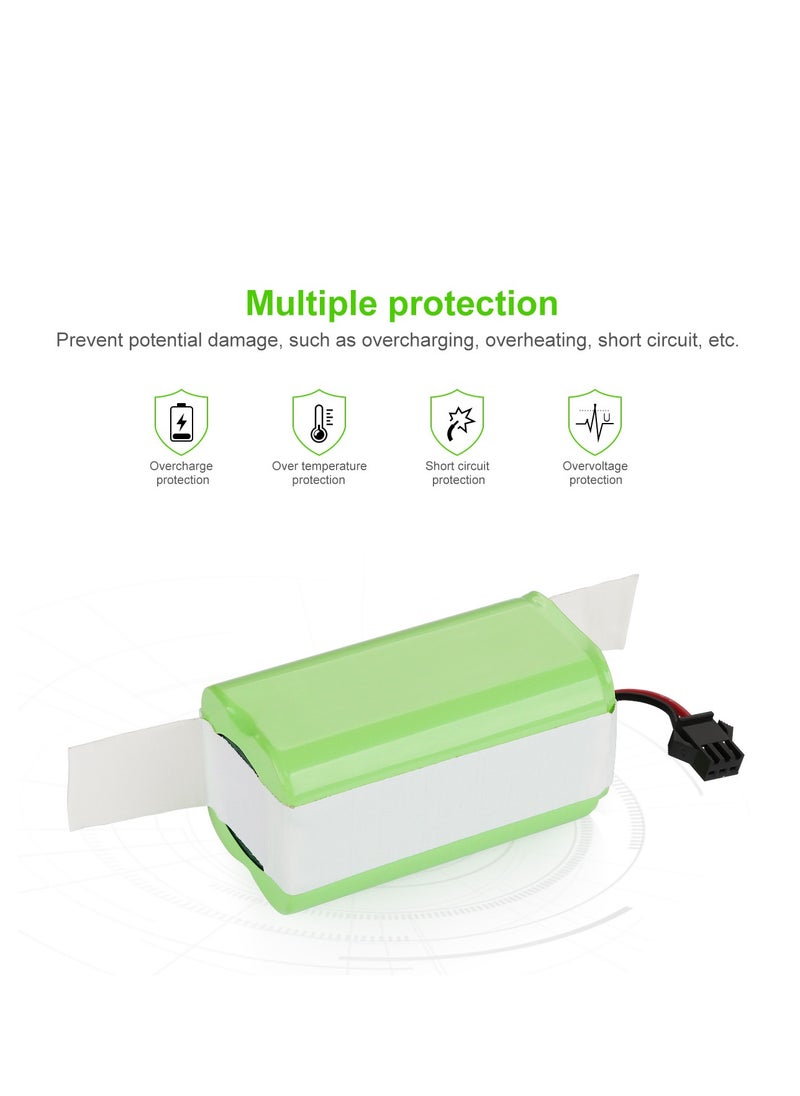 ماركة غير محددة - مناسبة لبطارية كنس Ecovacs 14.4V3000mAh المتوافقة مع Eufy RoboVac30 - Image 1