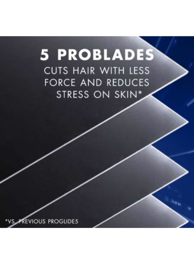 شفرات حلاقة جيليت فيوجن 5 برو عبوة 2 حلاقة دقيقة وانزلاق ناعم وراحة تدوم طويلاً للرجال - Image 2