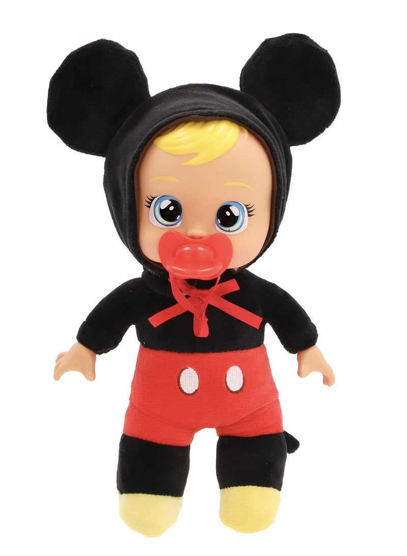Cry Babies Disney Themed Tiny Cuddles Doll, Assorted 1 Piece (Style May Vary) Cries Real Tears | Baby Dolls in Pajama | Mickey Mouse | Collectible Soft Doll | Nurturing and Imaginative Play | Sensory Development | Gift for Toddler & Kids - Image 2