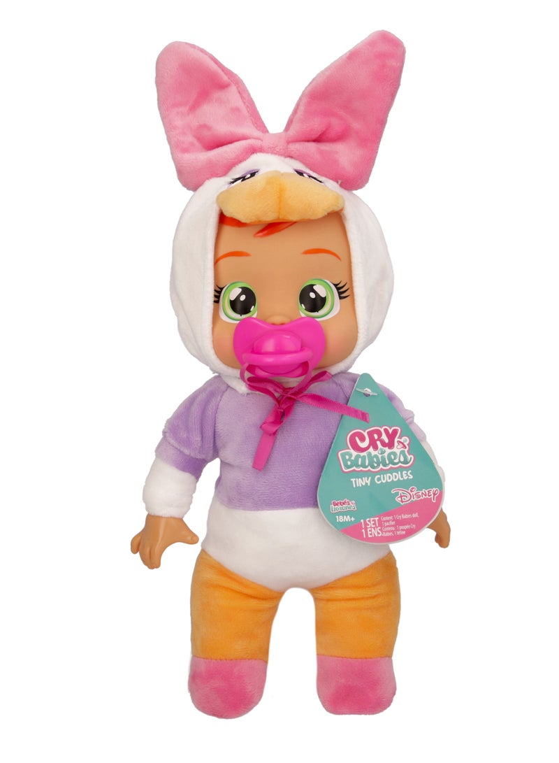 Cry Babies Disney Themed Tiny Cuddles Doll, Assorted 1 Piece (Style May Vary) Cries Real Tears | Baby Dolls in Pajama | Mickey Mouse | Collectible Soft Doll | Nurturing and Imaginative Play | Sensory Development | Gift for Toddler & Kids - Image 5