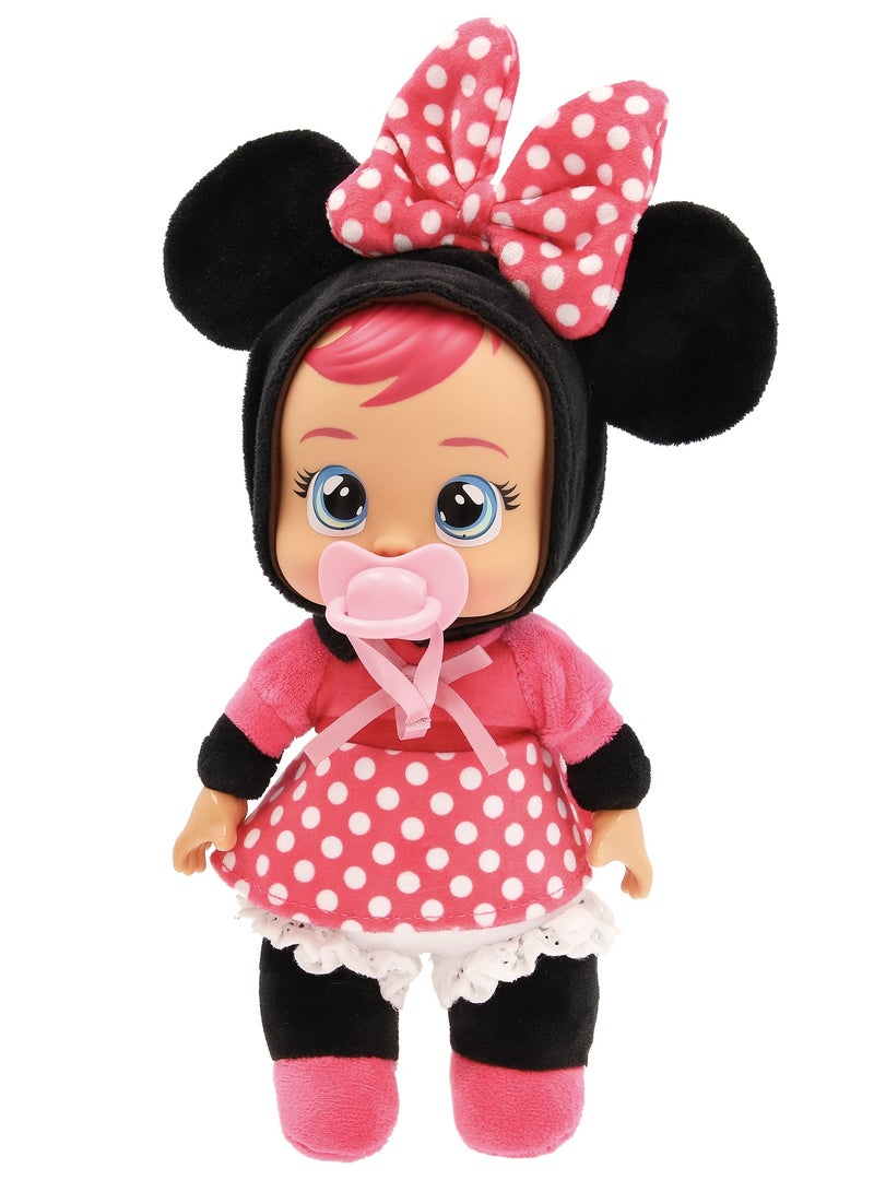 Cry Babies Disney Themed Tiny Cuddles Doll, Assorted 1 Piece (Style May Vary) Cries Real Tears | Baby Dolls in Pajama | Mickey Mouse | Collectible Soft Doll | Nurturing and Imaginative Play | Sensory Development | Gift for Toddler & Kids - Image 3