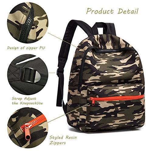 CAIWEI US Army Camo Children's backpack (Camo1) - Image 2