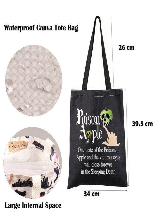 FEELMEM Poison Tote Bag Queens Evil Gift Witch Poison Villain Fans Shopping Bag Halloween Witch Gift - Image 4