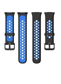 Generic Silicone Strap Compatible with HUAWEI Watch Fit 2 Active/Classic/Elegant, Two-color Sport Band Breathable Ultra-light Waterproof Durable Adjustable Replacement Wristband for Fit2  - Image 5