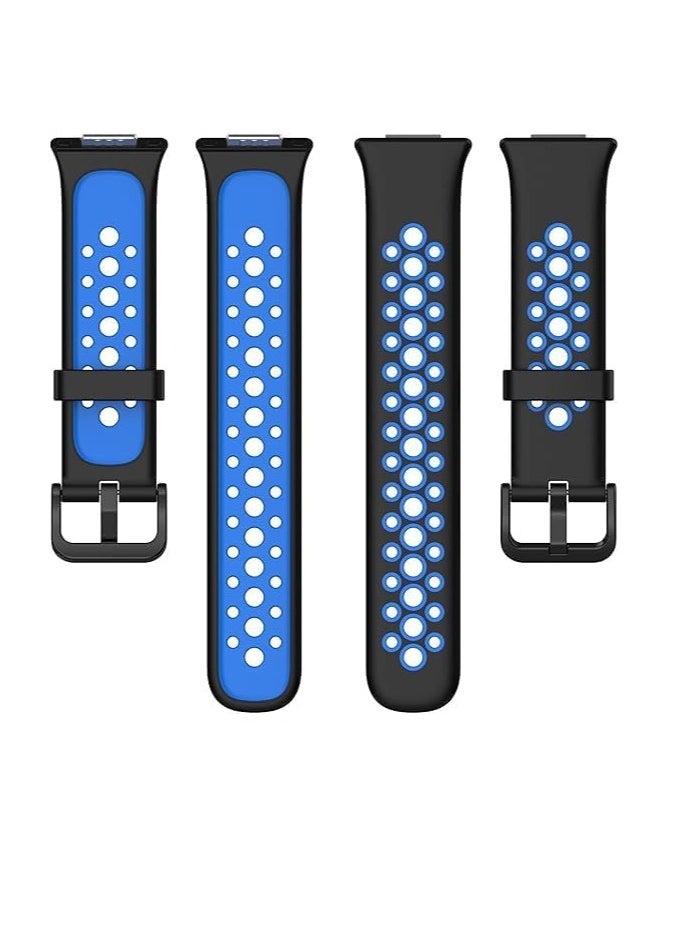 Generic - Silicone Strap Compatible with HUAWEI Watch Fit 2 Active/Classic/Elegant, Two-color Sport Band Breathable Ultra-light Waterproof Durable Adjustable Replacement Wristband for Fit2 - Image 1