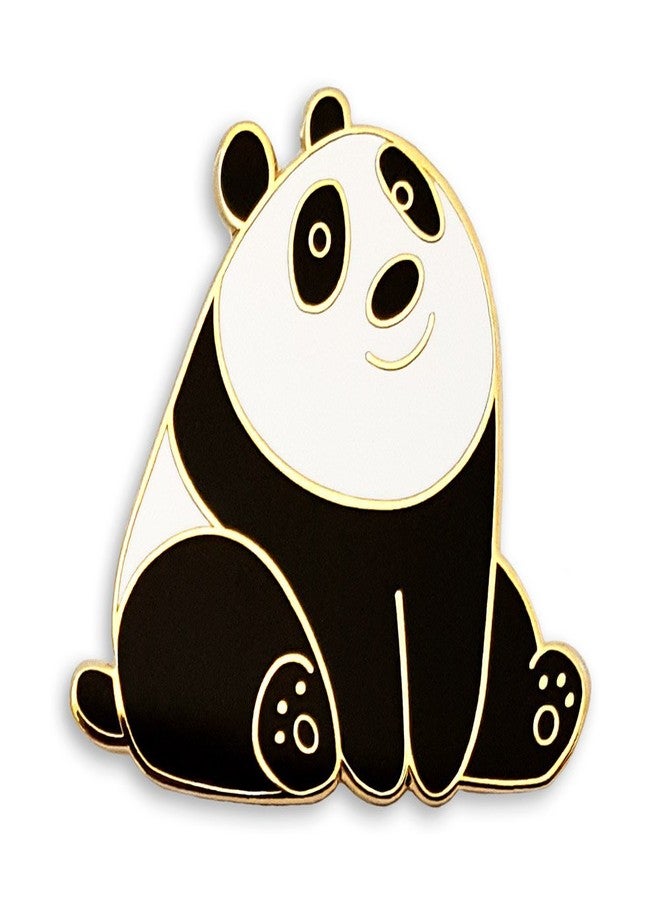 Pinsanity Cute Panda Bear Enamel Lapel Pin - Image 1