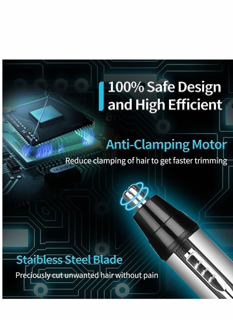 Generic USB Rechargeable Nose Hair Trimmer for Men & Women - Easy to Clean with Electric Ear Hair Trimmer (White)  - Image 4