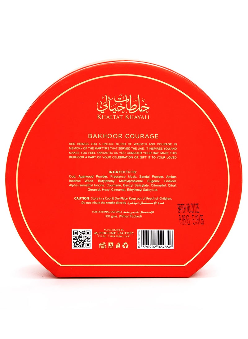 my perfumes COURAGE from KHALTAT KHAYALI Solid Incense Bakhoor for Unisex, 100gm - Image 3