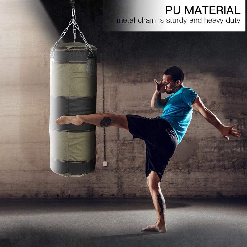 klarako Punching Bag,7+1 Empty Training Boxing Hook Kick Sandbag Fight Karate Punch Punching Sand Bag Gloves Unfilled - Image 3