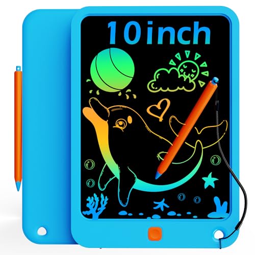 KOKODI LCD Writing Tablet for Kids 10 Inch Kids Toys for 3 4 5 6 7 8 Years Old Boys and Girls Colorful Doodle Board Gift for Toddler Age 312 Years Memo Board Drawing Pad with Pen - Image 1