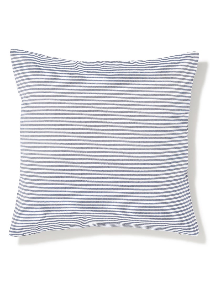 R&B Printed Cushion Cover With Zip Closure White/Blue 45 x 45centimeter - Image 2