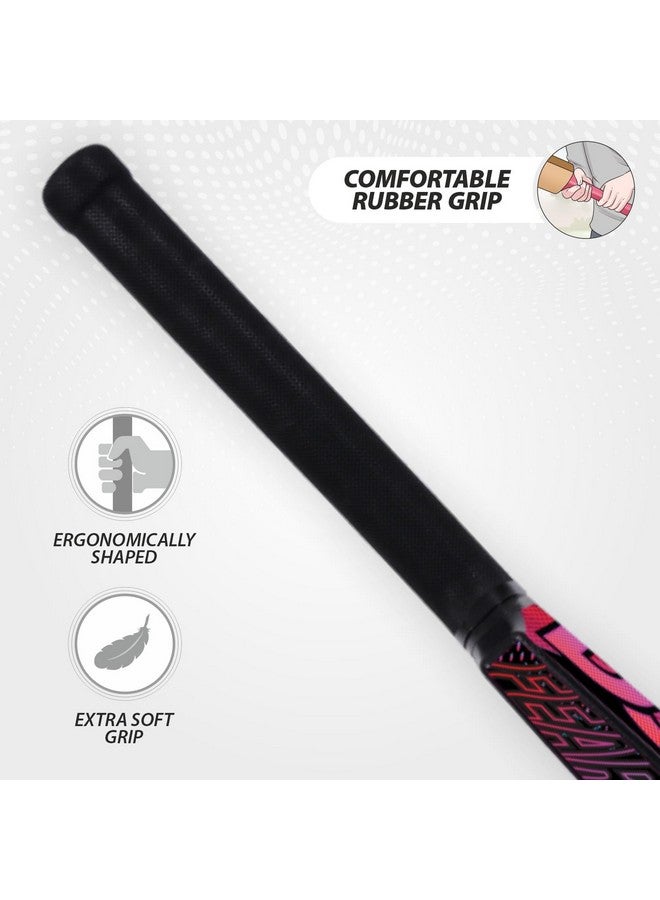 DSC مضرب بانثر بلاستيكي مع كرة PVC - مثالي للتنس وكريكيت الجولف/العشب للأطفال، اللون - أسود، الحجم - كامل (15 سنة وما فوق) - Image 4