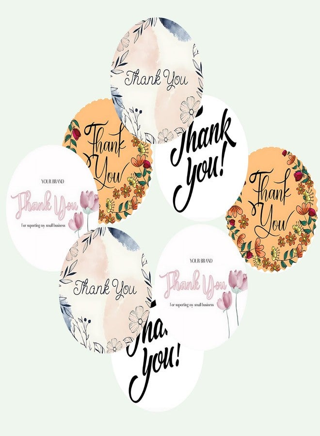 SLGIFT Vinyl Thank You Theme Sticker, Self-Adhesive Vinyl Stickers, 40 Pieces, 2 x 2 Inches Round Sticker, 4 Unique Designs, R112 - Image 3