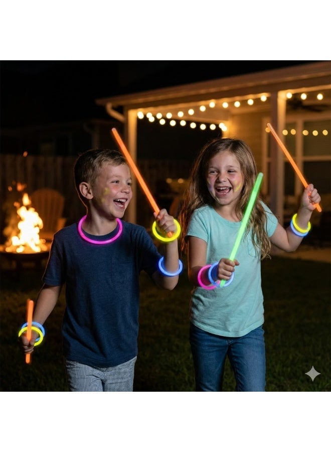 Ciao Fluorescent Bracelets Set of 5 – Glow in the Dark Bracelets for Party, Events & Festivals – Bright Neon Colors, Safe & Flexible, Perfect for Kids and Adults - Image 4