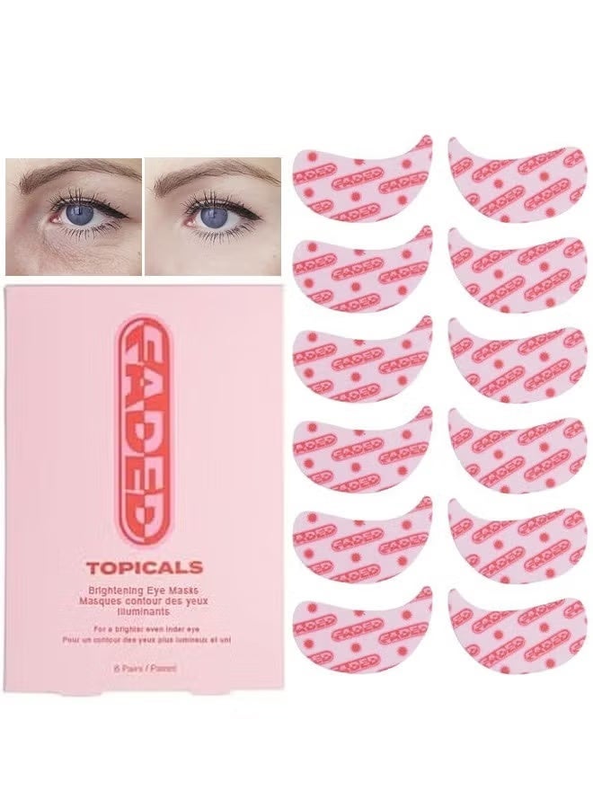 TOPICALS Brightening and Cleaning Eye Masks | Patches to Depuff, Hydrate, Brighten and Cool | Reduce Dark Circles and Fine Lines |  (6 pairs) - Image 1