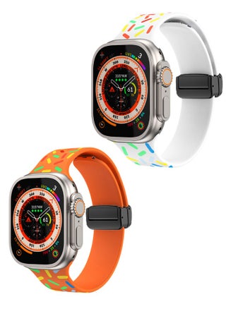 2 Pack Sport Bands Compatible with Apple Watch Band Soft Silicone Waterproof Strap Wristbands Compatible with iWatch Apple Watch Series 1/2/3/4/5/6/7/8/9/SE/(38/40/41mm) - pzsku/ZE941C66ED5DAF5965D4FZ/45/_/1698198040/df57a52e-b503-4eb9-9903-6bfe2aed39c0
