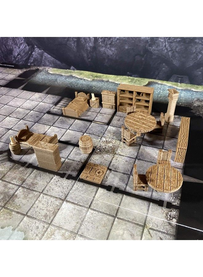 Extruded Gaming Miniature Furniture Starter Bundle - Image 3