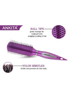 Ankita Ankita Hair Brush with Nylon Bristle, All-Purpose, Colors May Vary (A7) by Chhavi Creation  - Image 3