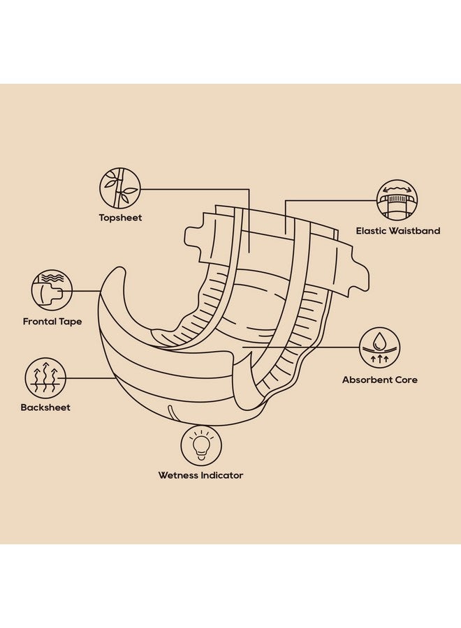 Eco boom حفاضات إيكو بوم مقاس 4، حفاضات من فسكوز البامبو، مستدامة، تعبئة ورقية - Image 4