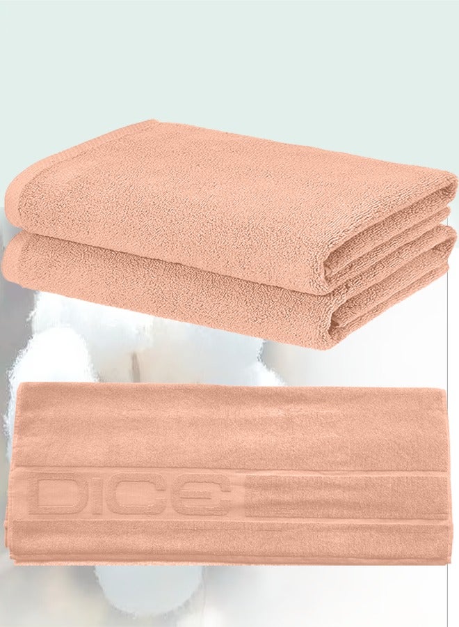 دايس مناشف حمام قطن فاخرة - كبيرة، فائقة النعومة، سريعة الامتصاص والجفاف - طقم 2 قطعة - Image 2