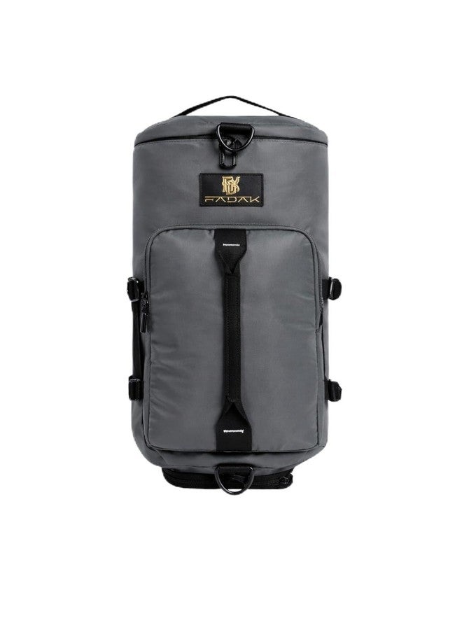 FADAK Polyester 45 cm Black Gym Bag, Shoulder Bag, and Sports Bag for Men & Women with Separate Shoe compartments Waterproof Bag Backpack Gym Bags (Sky Green) - Image 1