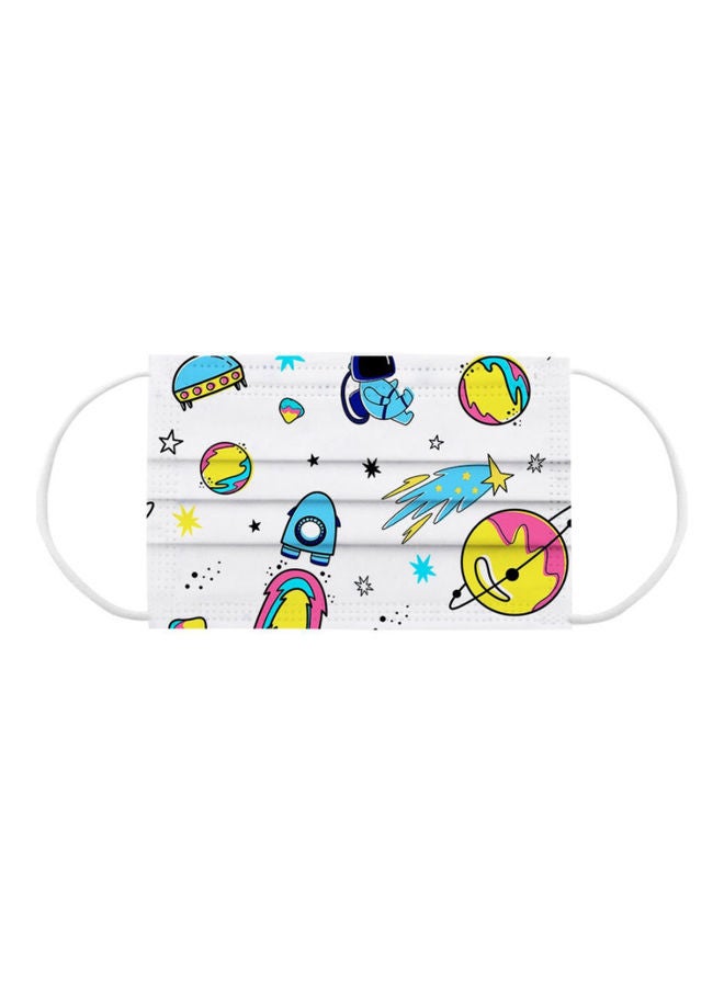 NIBEMINENT 20-Piece Space Printed Disposable Mask Set - Image 3