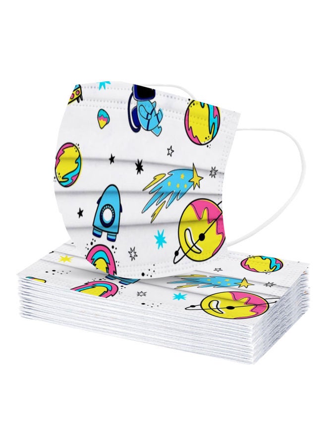 NIBEMINENT 20-Piece Space Printed Disposable Mask Set - Image 4
