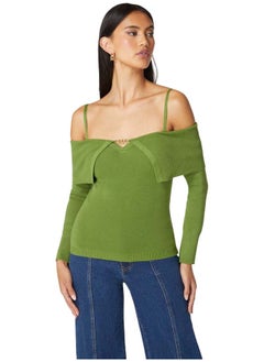 Off Shoulder Fold Over Chain Detail Sweater - pzsku/ZE941E9EEB954E34EB351Z/45/_/1728823654/0776b171-5f88-4709-bc60-4329dcb9e9d8