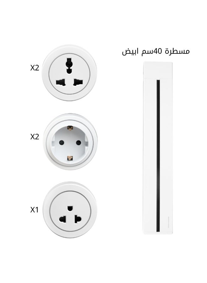 سانشي شرم عرض علي مشترك 40سم مجانتيك ابيض 8000وات  الومنيوم صمتن 10سنوات كود 1002 - Image 1