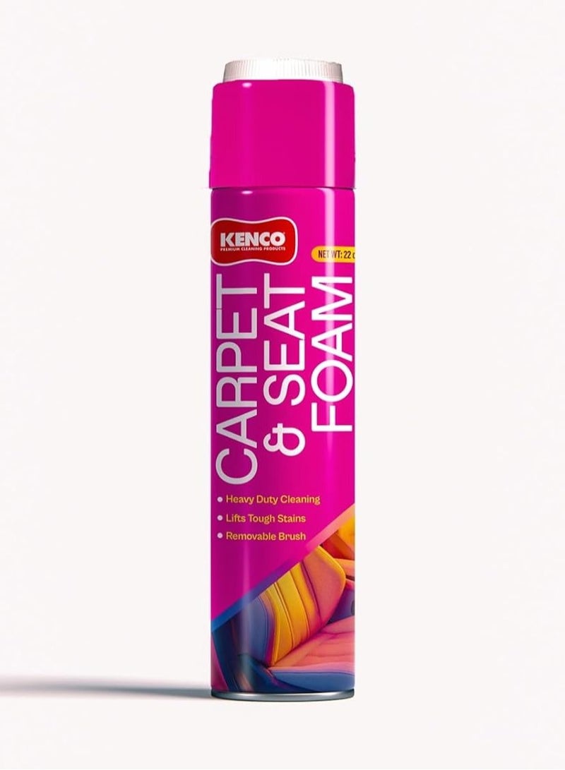 Kenco Foam Cleaner for Carpets and Seats - 300ml, Deep-Cleaning Stain Remover, Fast-Acting Foam, Lifts Tough Dirt, Grease, Mud, and Food Stains, Removable Brush for Easy Cleaning