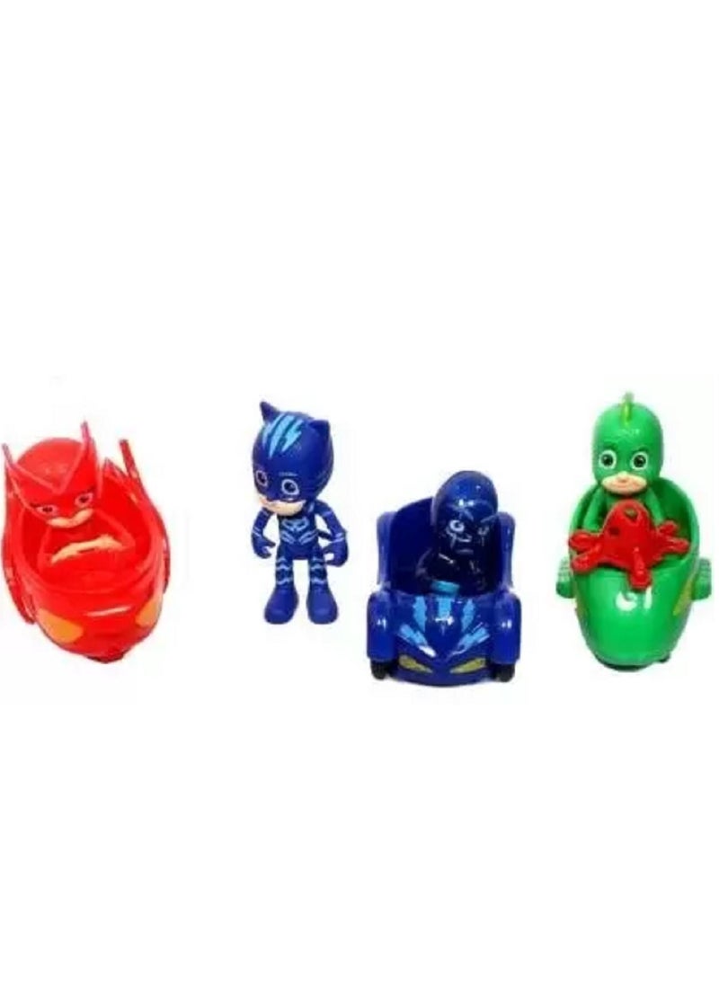 Generic - 10 Pcs Set PJ Masks Toys Doll With Scooter Box Catboy Owlette Gekko Figure Toys - Image 1