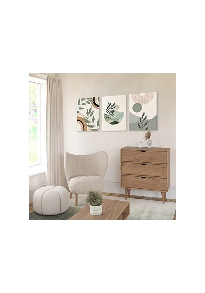 ASTRDECOR Sage Green Boho Wall Art Set of 3 - Image 4