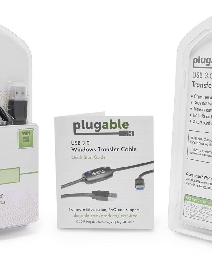 Plugable USB 3.0 Transfer Cable, Unlimited Use, Transfer Data Between 2 Windows PC's, Compatible with Windows 11, 10, 8.1, 8, 7, Vista, XP, Bravura Easy Computer Sync Software Included - Image 5