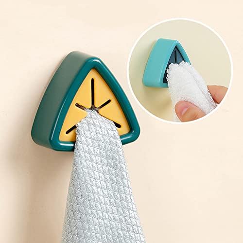 Wolpin Self-Adhesive Towel Holder Towel Ring/Napkin Ring/Napkin Holder/Towel Hanger/Bathroom Accessories Kitchen Plastic - Pack of 3 Pcs (Multicolor) - Image 2