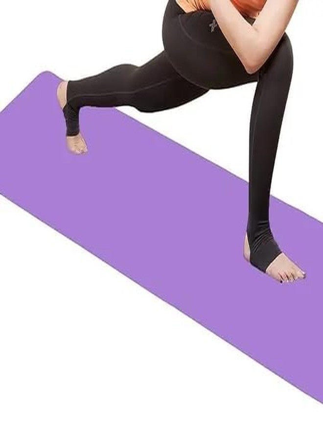 FLY LITE Flylite 2 Pc Premium Yoga Mat Combo with Carrying Strap & FREE Alovera Eye Pack (GREEN & PURPLE) - Image 5