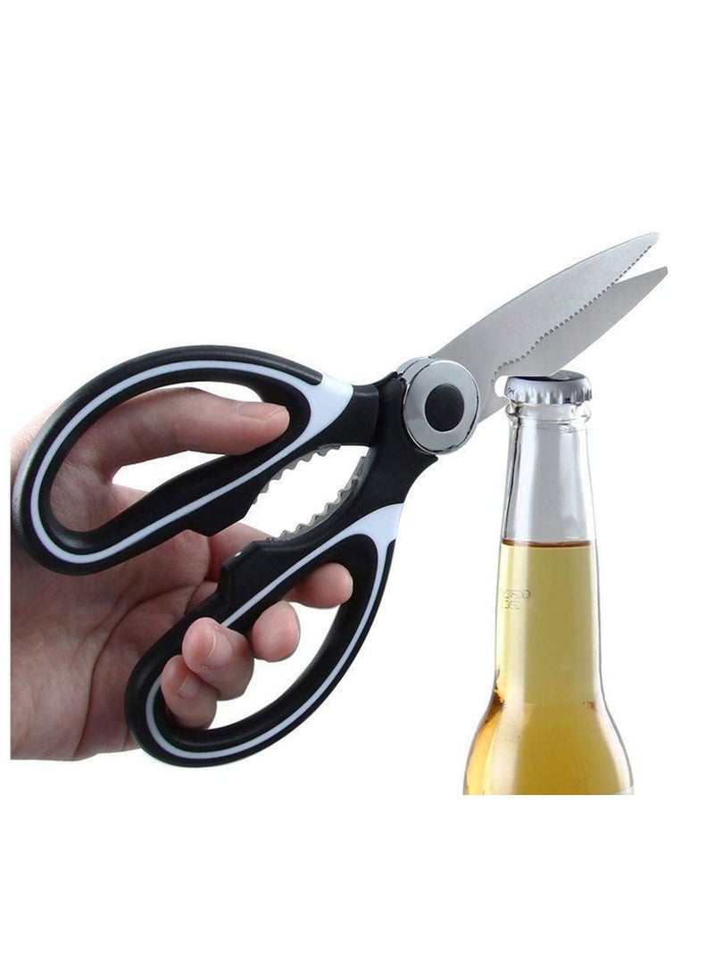 Generic Stainless Steel Kitchen Scissor with Cover Multipurpose Kitchen Household and Garden Scissor for Chicken Poultry Fish,Vegetables all in 1  - Image 2