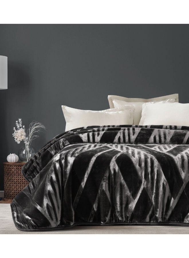 مورانو بطانية 1 طبقة  - أسود - Image 1