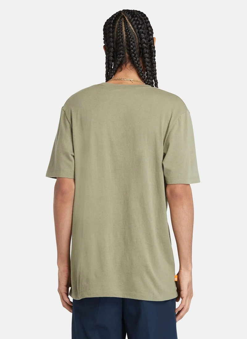 Timberland Men's Linear Logo Non-Ringer T-Shirt