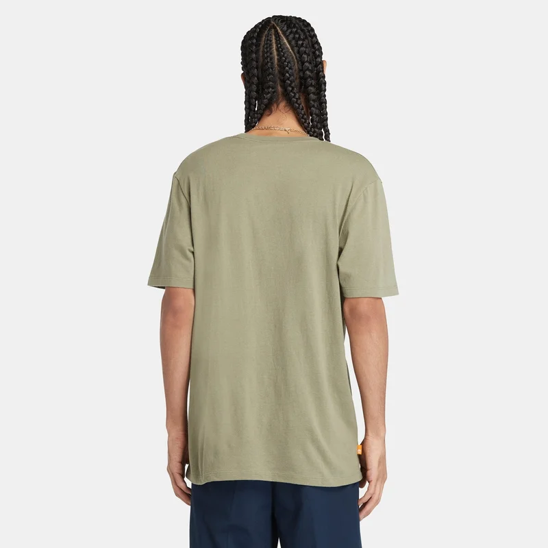 Timberland Men's Linear Logo Non-Ringer T-Shirt