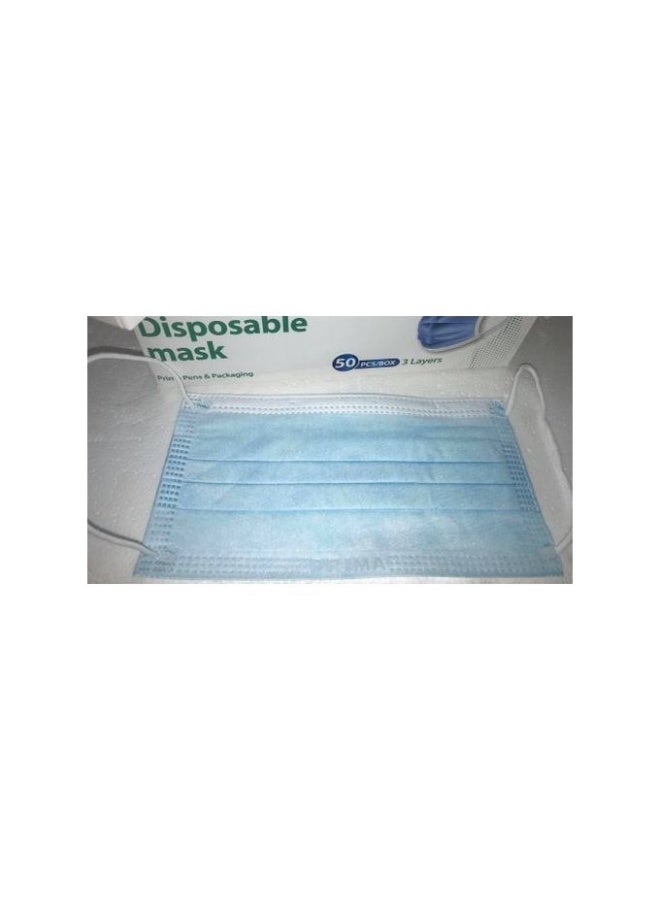 Prima Disposable Face Mask - 3 Layers - Earloop - Nose Clip - 50Pcs - Image 2