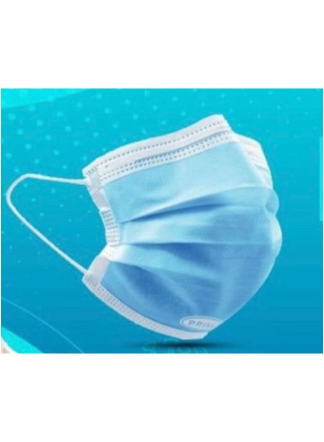 Prima Disposable Face Mask - 3 Layers - Earloop - Nose Clip - 50Pcs - Image 1