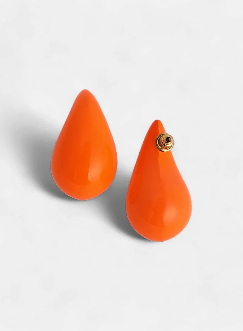 SOHI Teardrop Shape Artificial Stud Earring Jewellery