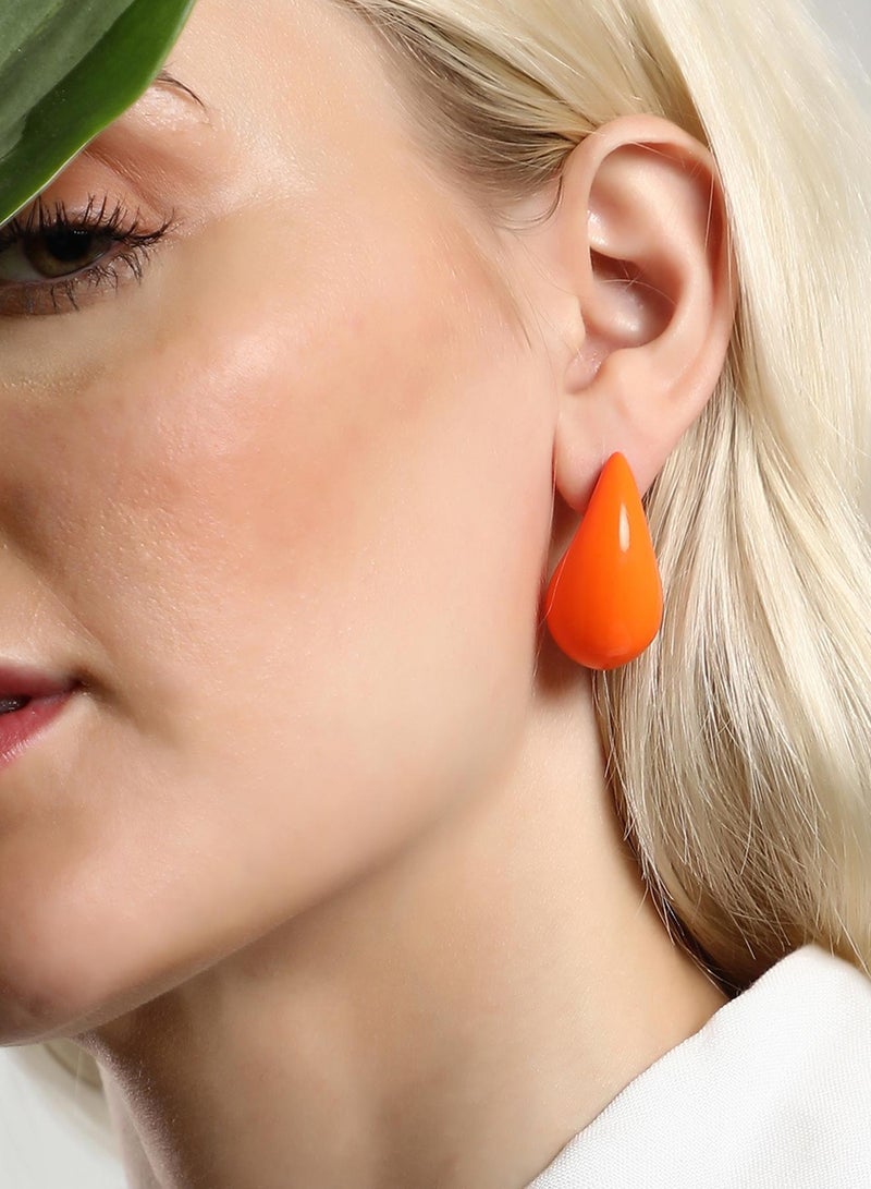 SOHI Teardrop Shape Artificial Stud Earring Jewellery - Image 4