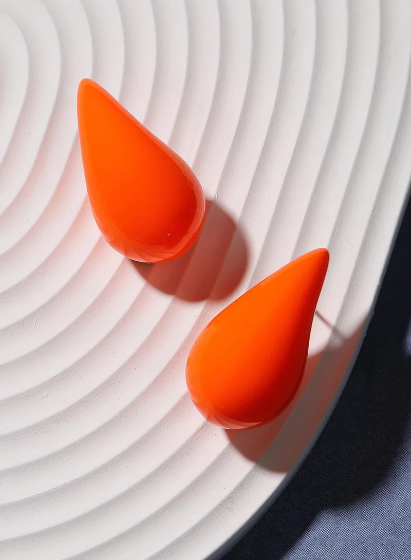 SOHI Teardrop Shape Artificial Stud Earring Jewellery