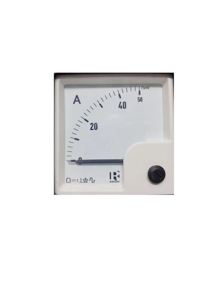 AC Analogue Panel Ammeter 96x96 - Direct Type - ERI96A2D - Image 1