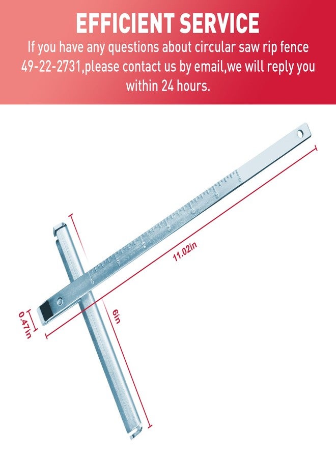Hugexpen 49-22-2731 Rip Fence Fits for Milwauk-ee 2731 2732 Fuel Circular Saw - Image 4